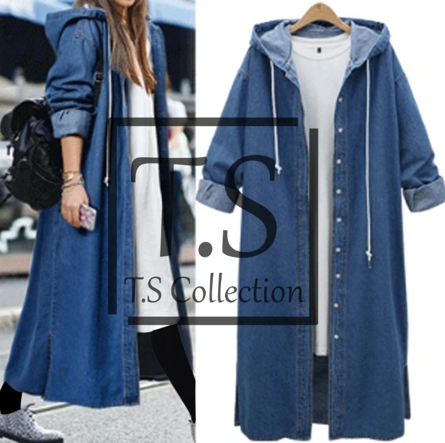 denim hoodie for ladies winter collection