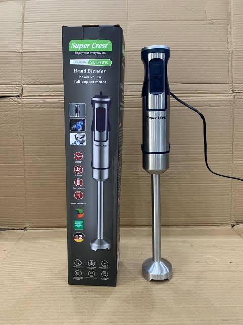 4 blades super crest hand blender