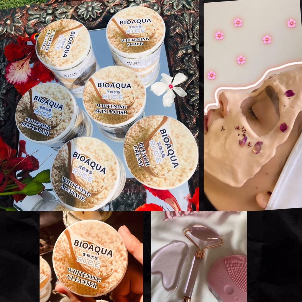 bioaqua rice brightening facial kit