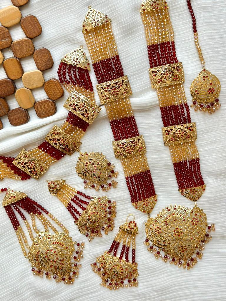 elegant bridal jewellery set