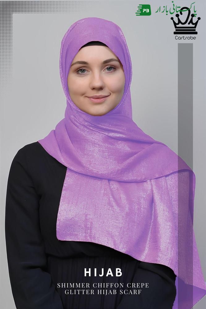 1 PC chiffon creap plain scarf