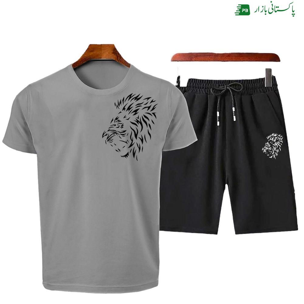 2 pcs printed t shirt and shorts