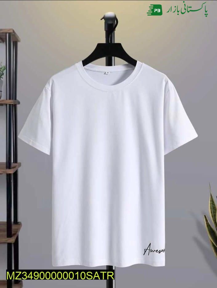 Simple white t shirt design for Man