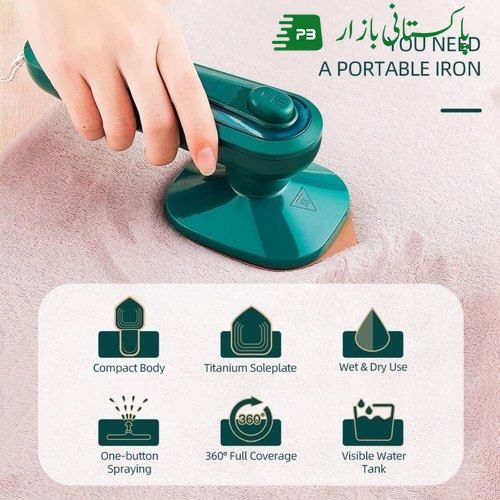 Portable mini steam ironing machine