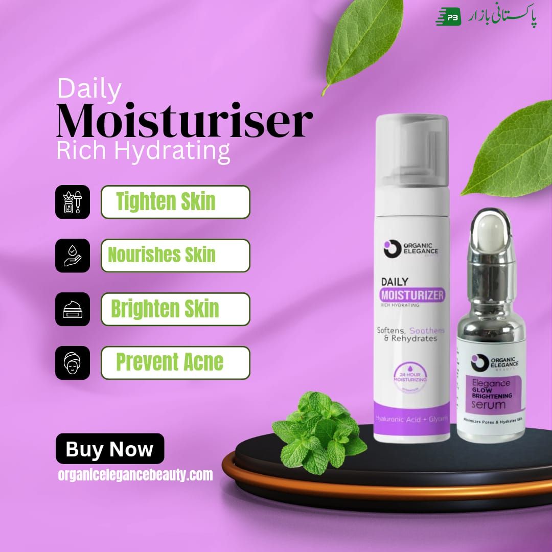 Organic elegance moisturiser