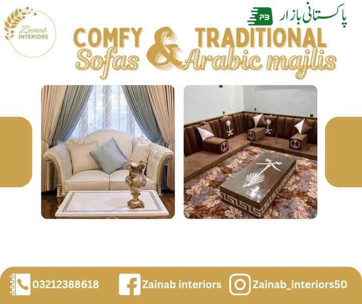 Sofa sets and Arabic majlis