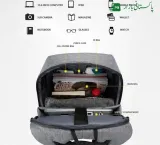 Causal laptop backpack with charging port