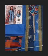 3 pcs lawn sequence neck emb