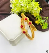 Gold Plated Ball Design Zircon Stone Bangles