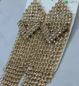 Earing golden cloure long size with beutiful desai