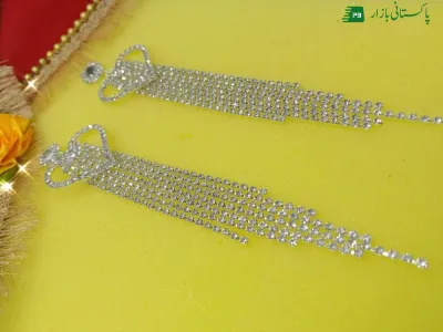 Beautiful artificial stones long earring