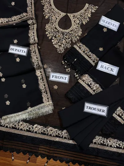 fancy wedding dresses collection with heavy embroidery and adda work