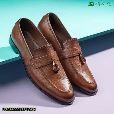 SLO Mens Maxim Brown Leather Formal Shoes
