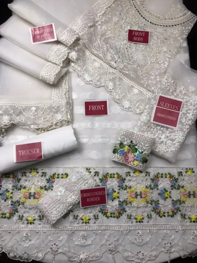 fancy wedding dresses collection with heavy embroidery and mirror work
