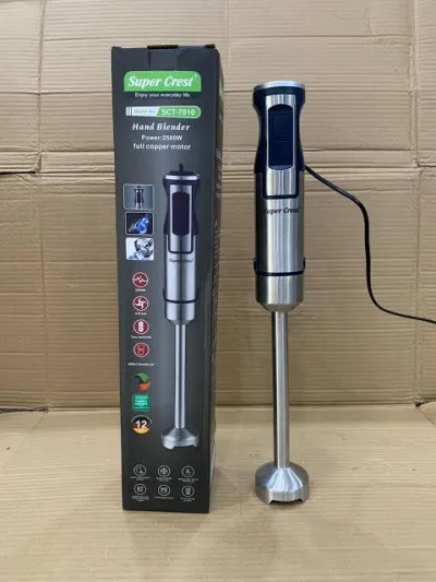 4 blades super crest hand blender