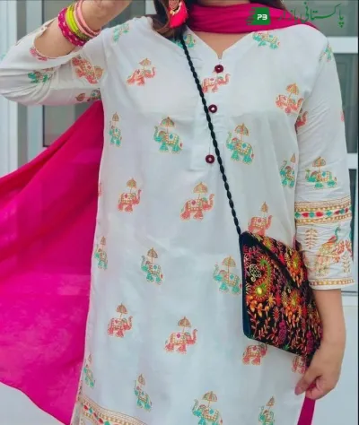 Sale Sale Sale 2Pcs Stitched Woman printed suits