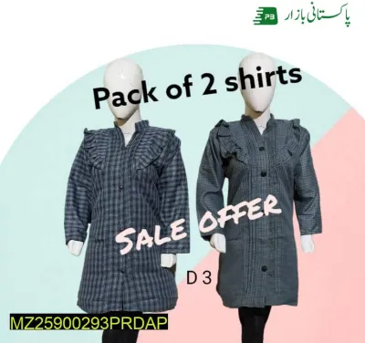 2 piece shirt stitch women