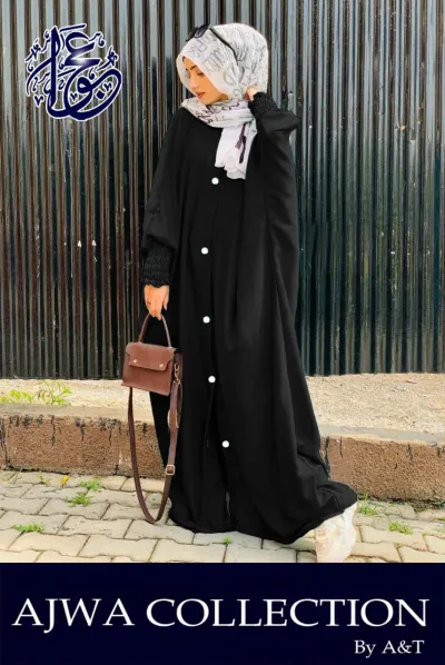 turkish style long flare abaya