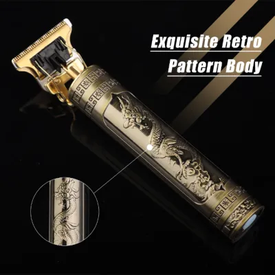 professional t9 trimmer metal shaver mens cordless hair beard trimmer for men haircut shaving machin